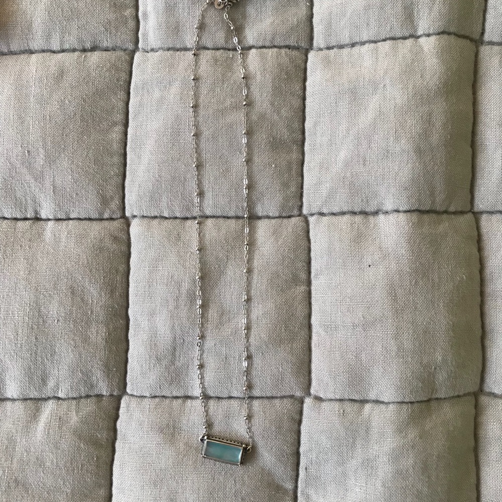 James Avery Silver Necklace with Palais Bleu Stone